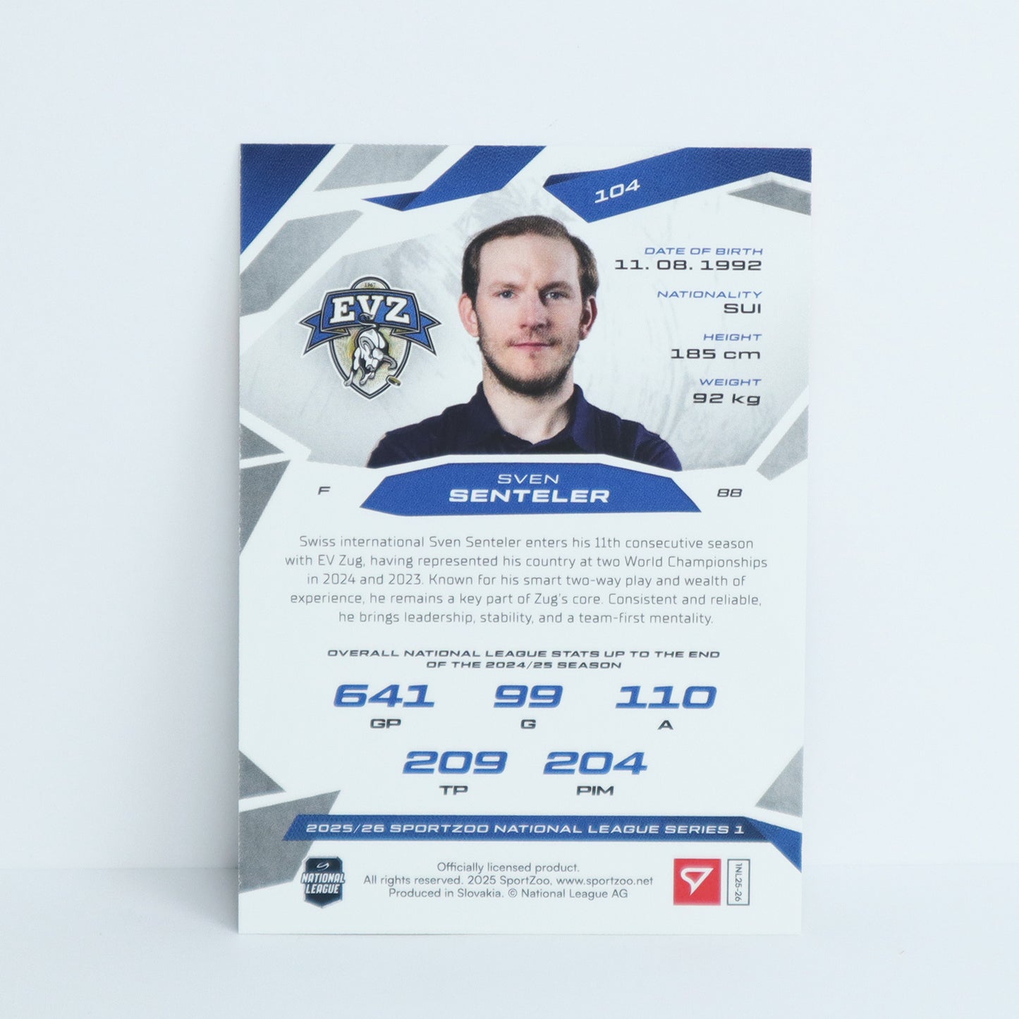104 - EVZ - SVEN SENTELER - BASE SET