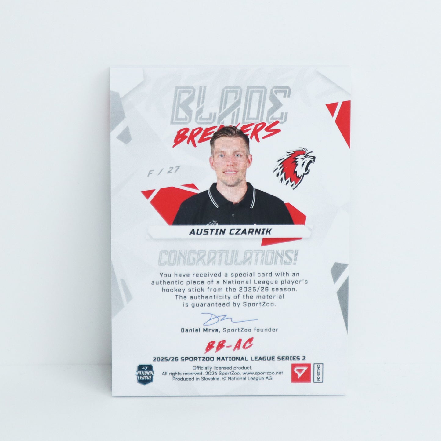 BB-AC - LHC - AUSTIN CZARNIK - BLADE BREAKERS SILVER - 03/20