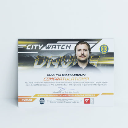 CWS-DB - HCD - DAVYD BARANDUN - CITY WATCH GOLD AUTO - 09/35