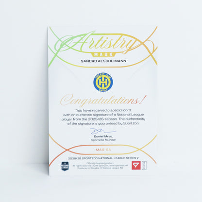 MAS-SA - HCD - SANDRO AESCHLIMANN - MASK ARTISTRY GOLD AUTO - 09/35