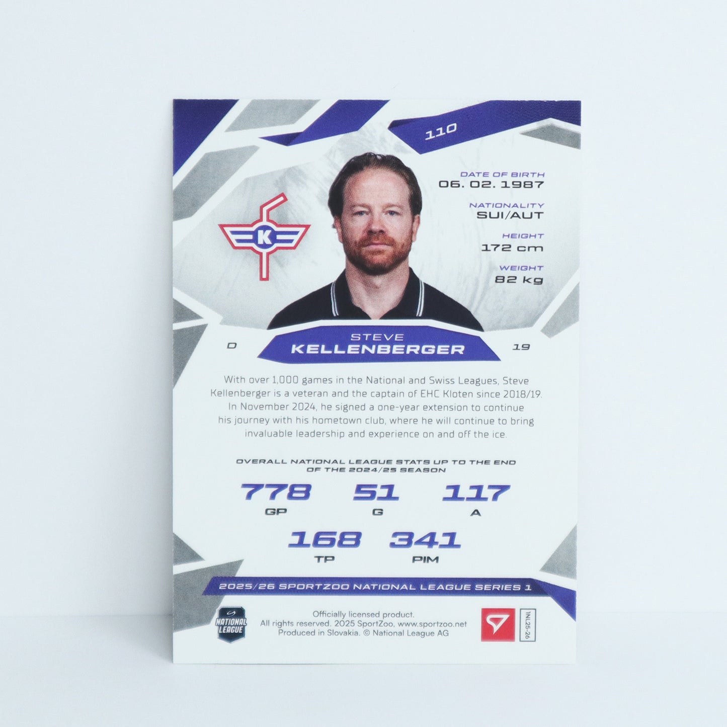 110 - EHCK - STEVE KELLENBERGER - BASE SET