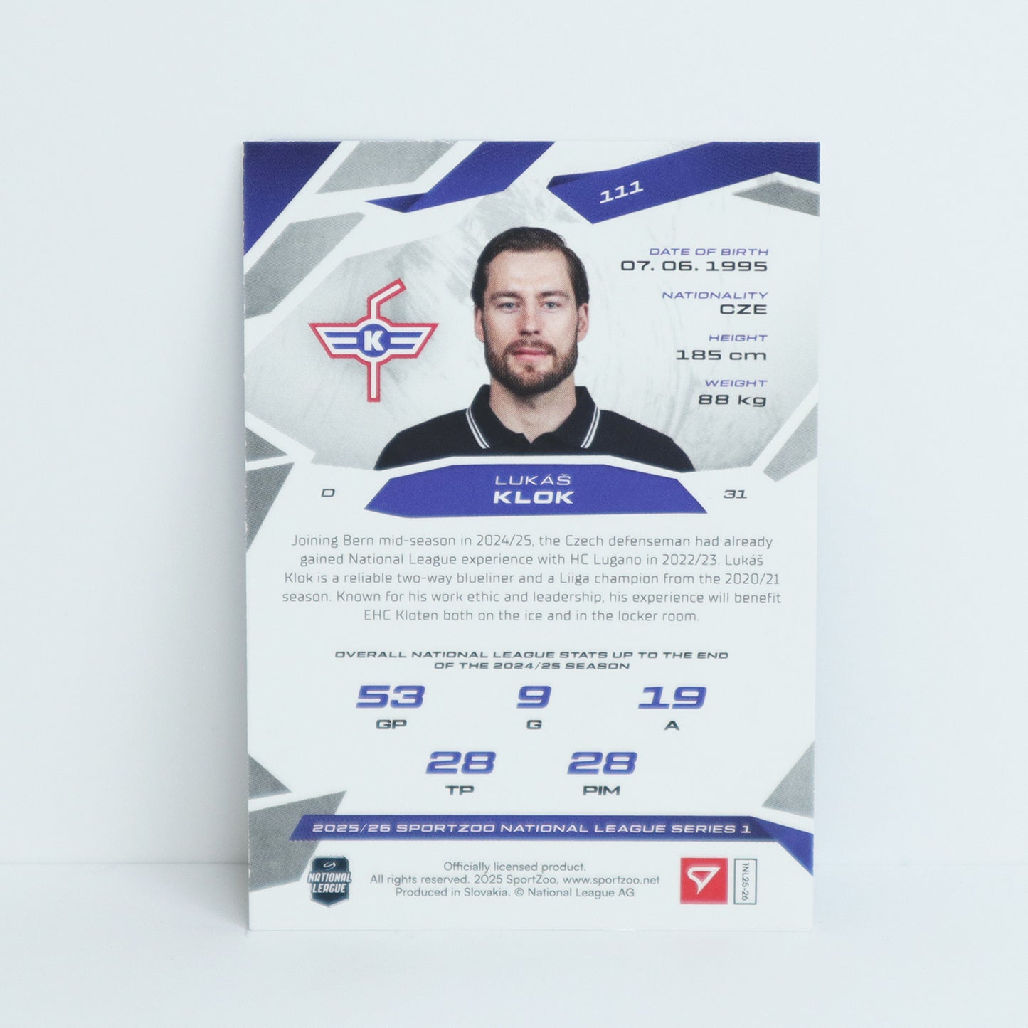 111 - EHCK - LUKAS KLOK - BASE BLUE
