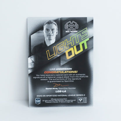 LOS-LA - EHCB - LIAS ANDERSSON - LIGHTS OUT GOLD AUTO - 37/60