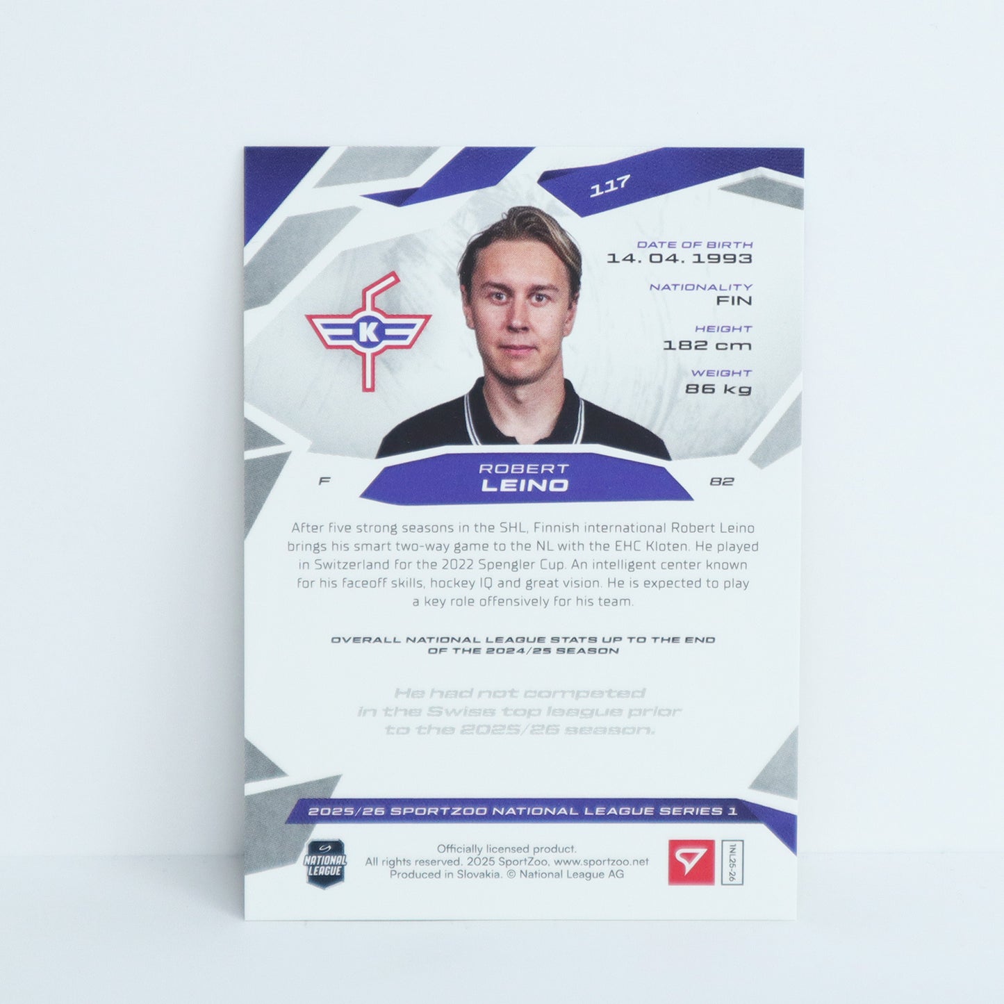 117 - EHCK - ROBERT LEINO - BASE GOLD - 02/10