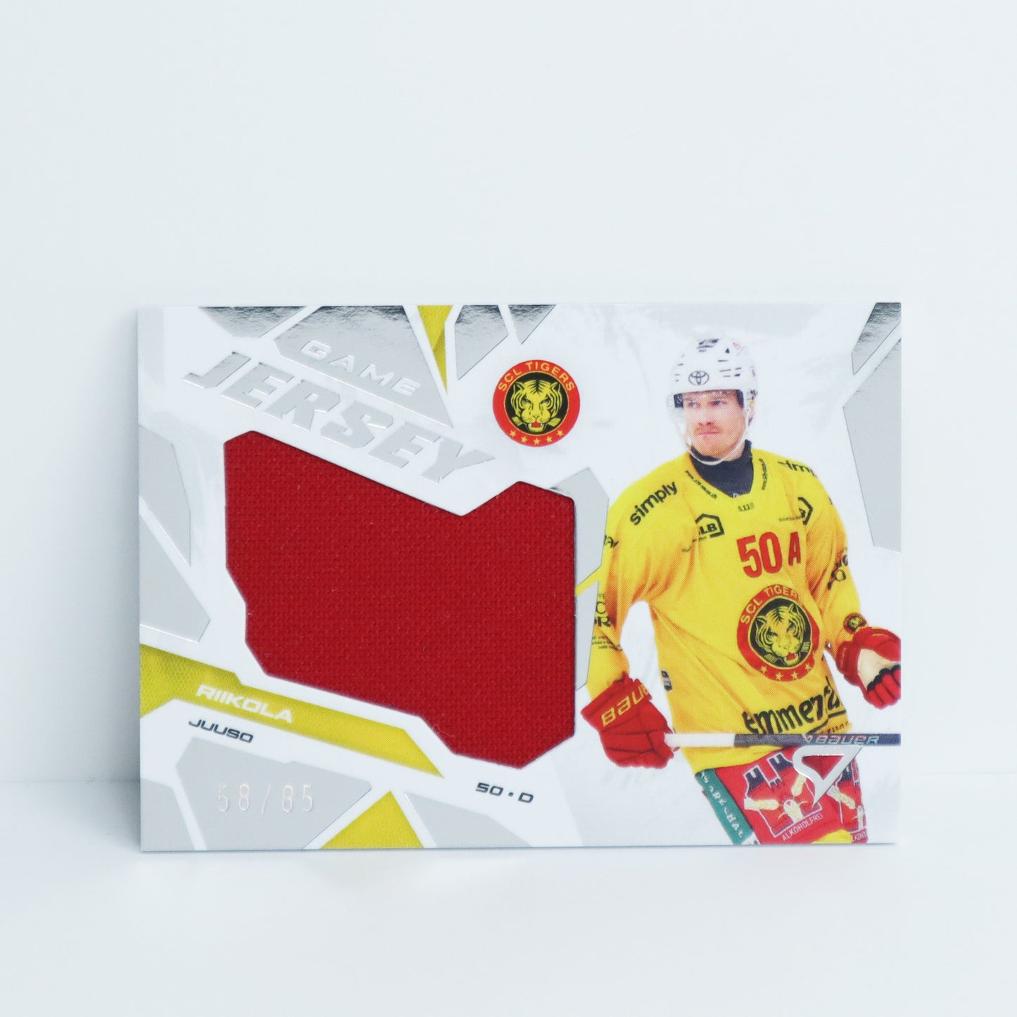 GJ-JR - SCL - JUUSO RIIKOLA - GAME JERSEY SILVER - 58/85