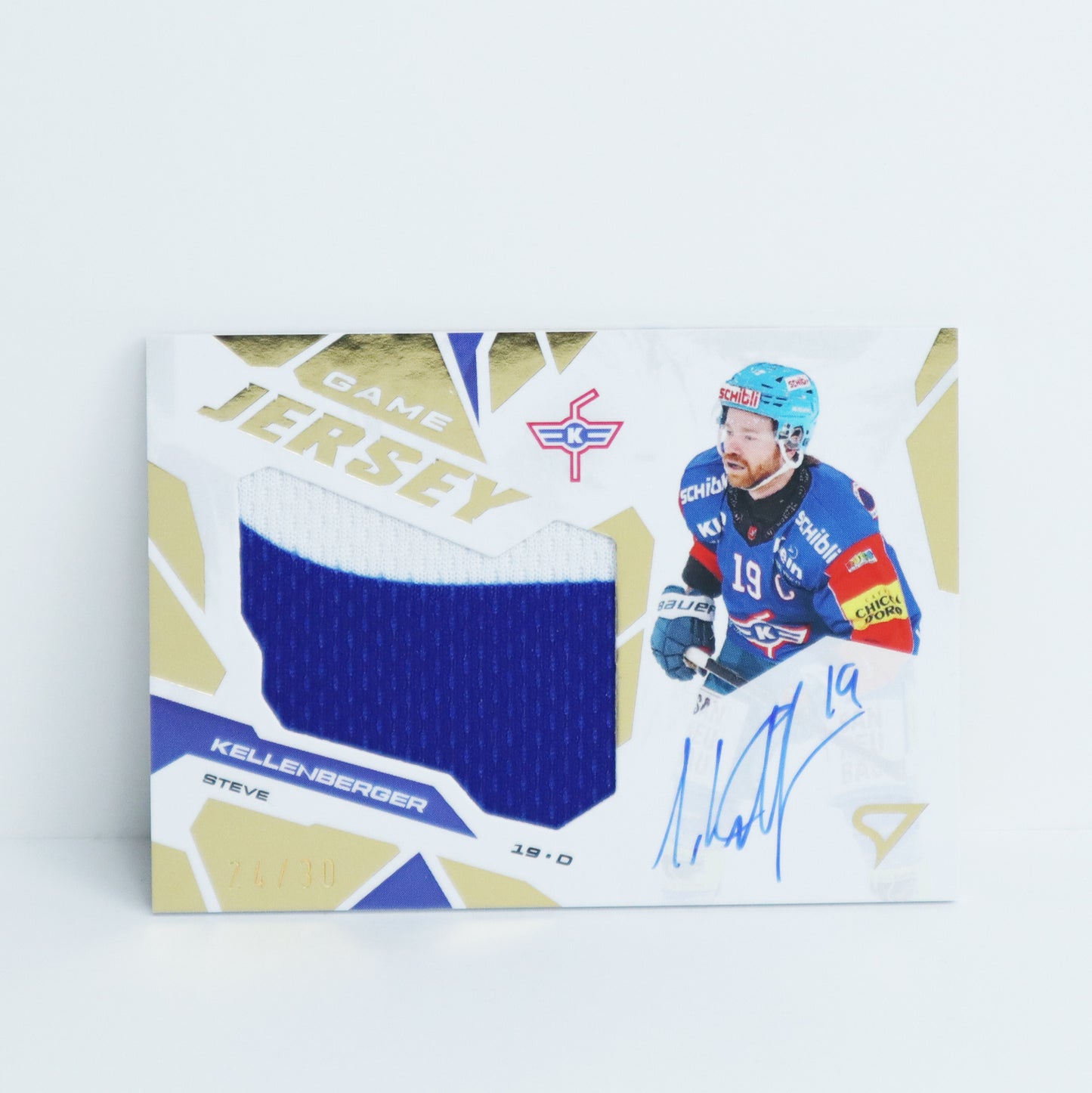 GJS-SK - EHCK - STEVE KELLENBERGER - GAME JERSEY GOLD AUTO - 24/30
