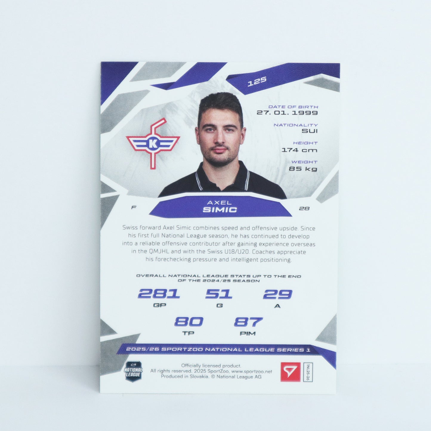 125 - EHCK - AXEL SIMIC - BASE GREEN - 27/30