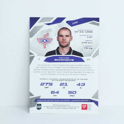 126 - EHCK - DENISS SMIRNOVS - BASE SET
