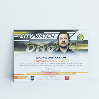 CWS-DB - HCD - DAVYD BARANDUN - CITY WATCH GOLD AUTO - 16/35