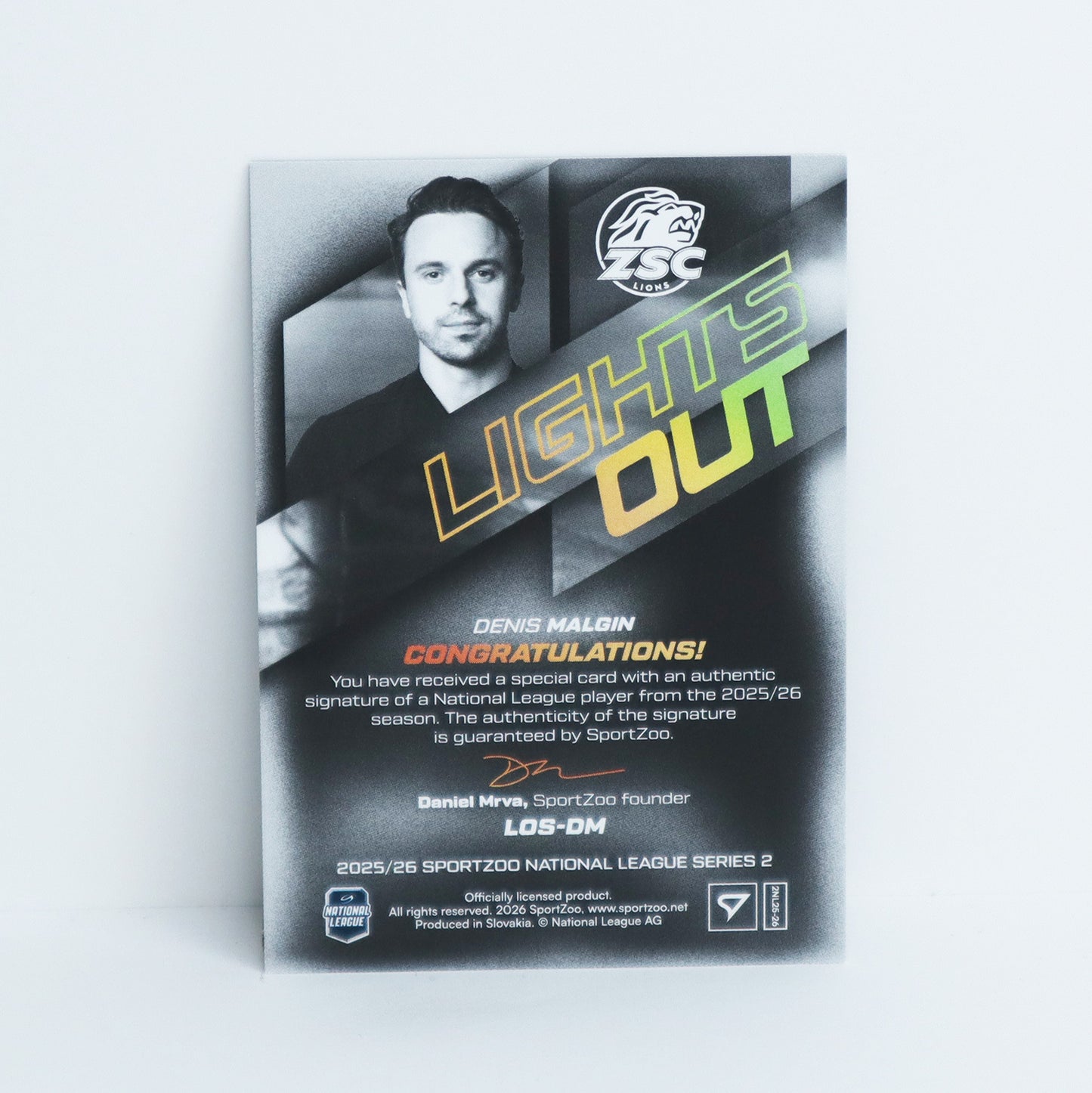 LOS-DM - ZSC - DENIS MALGIN - LIGHTS OUT GOLD AUTO - 38/60