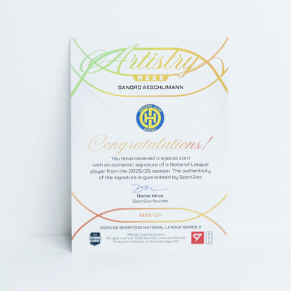 MAS-SA - HCD - SANDRO AESCHLIMANN - MASK ARTISTRY GOLD AUTO - 28/35