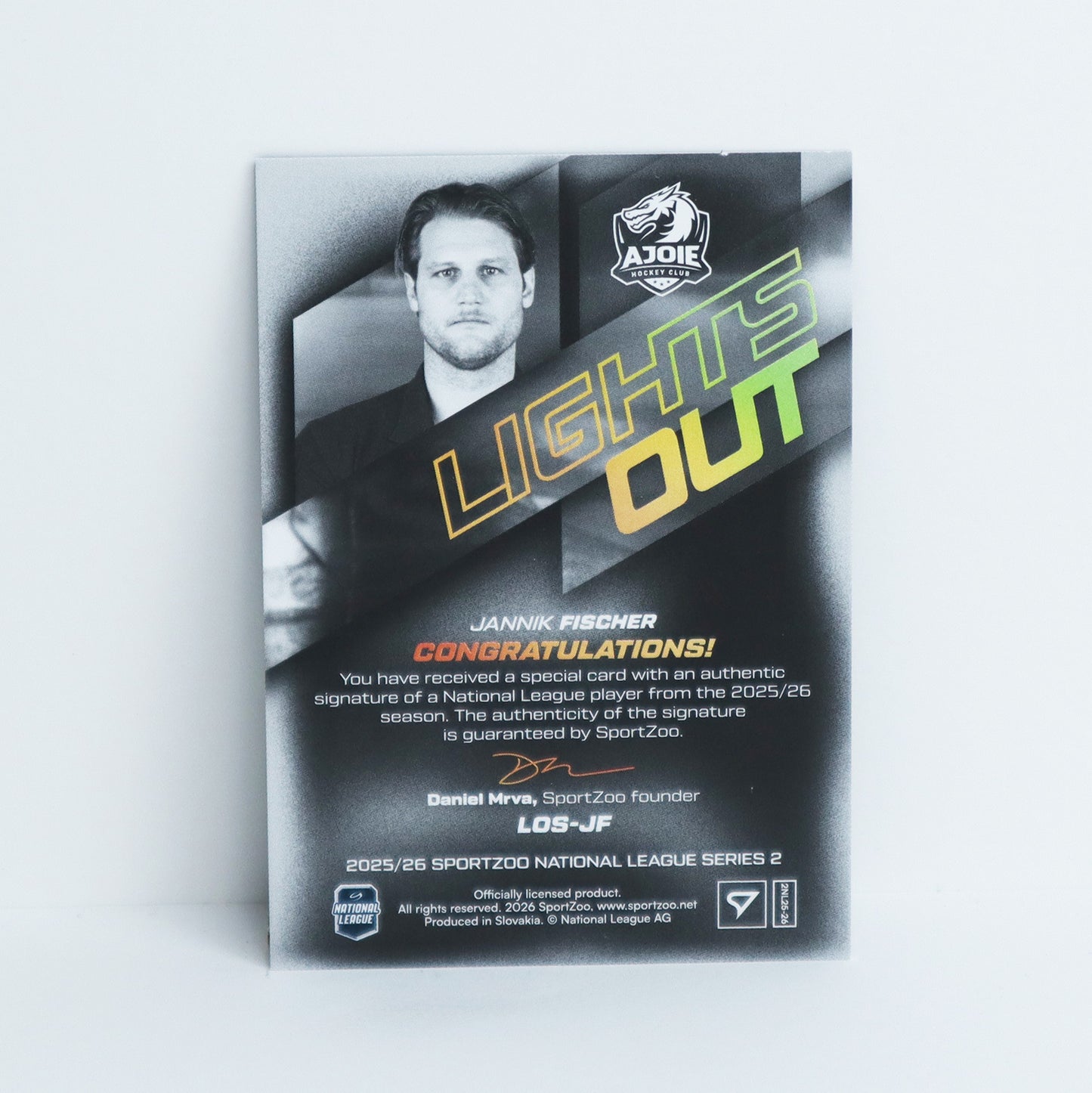 LOS-JF - HCA - JANNIK FISCHER - LIGHTS OUT GOLD AUTO - 15/60