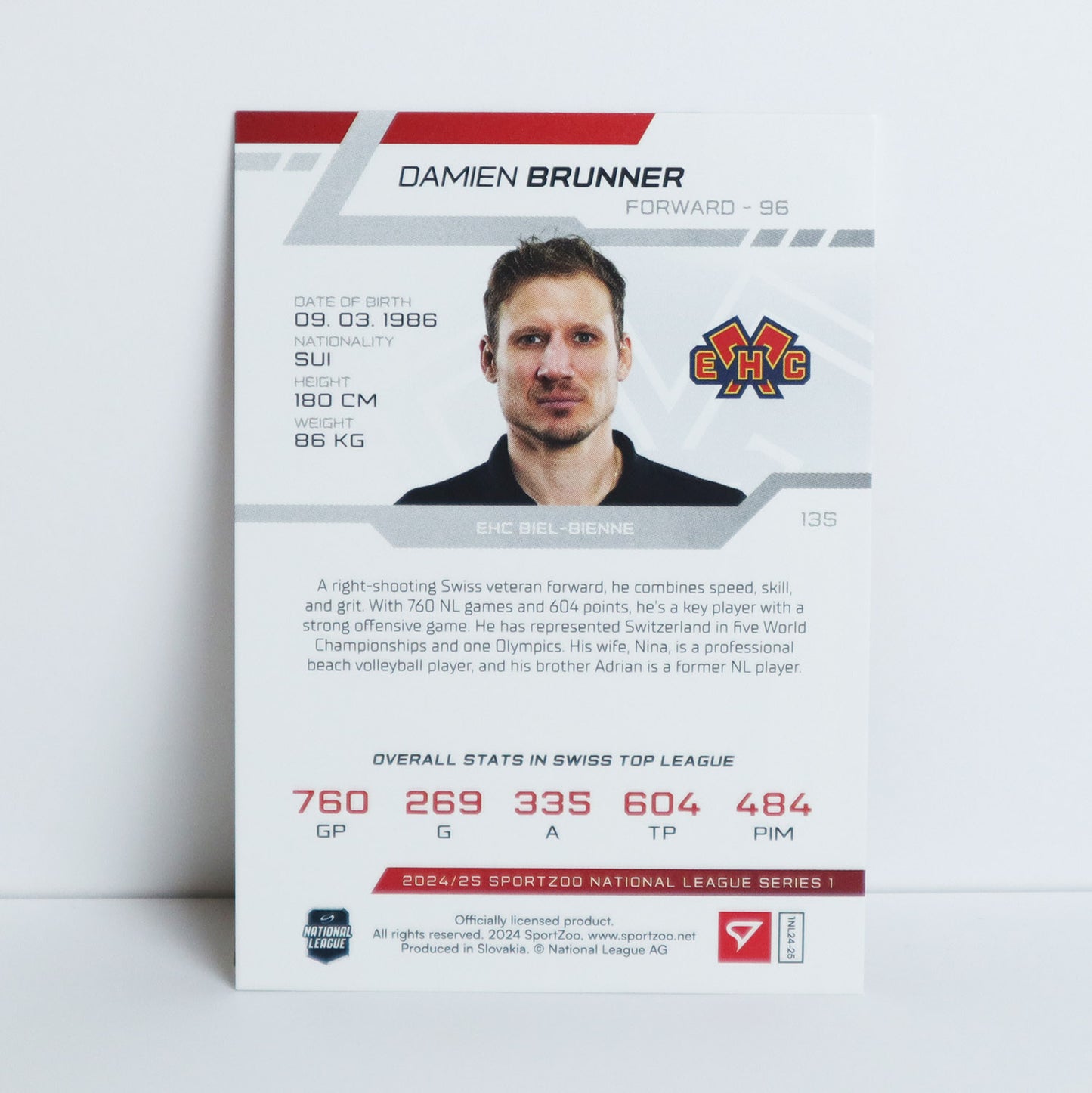 135 - EHCB - DAMIEN BRUNNER - BASE BLUE - 25/30