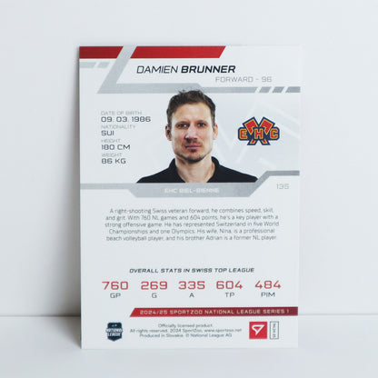 135 - EHCB - DAMIEN BRUNNER - BASE RED - 19/20