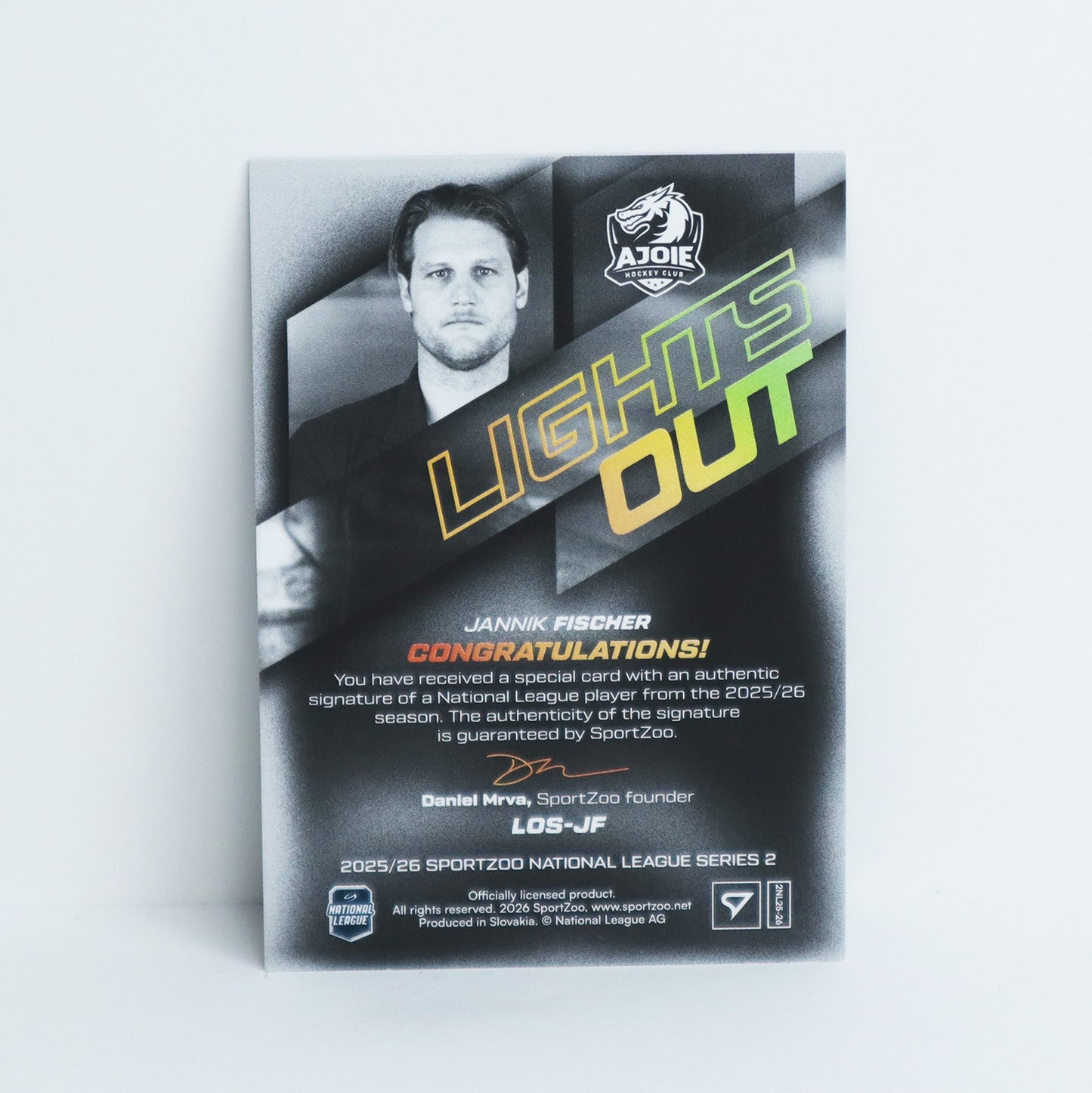 LOS-JF - HCA - JANNIK FISCHER - LIGHTS OUT GOLD AUTO - 22/60
