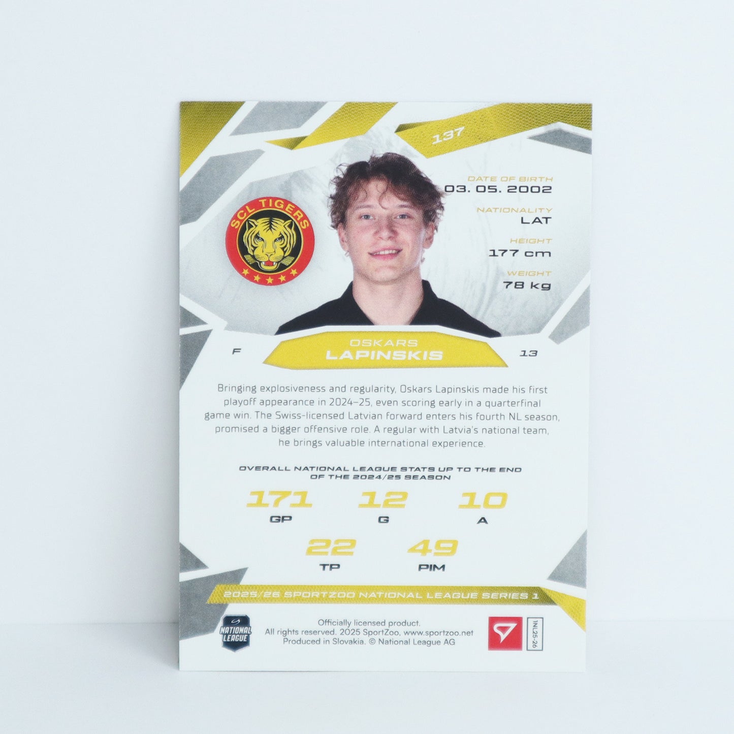 137 - SCL - OSKARS LAPINSKIS - BASE SET