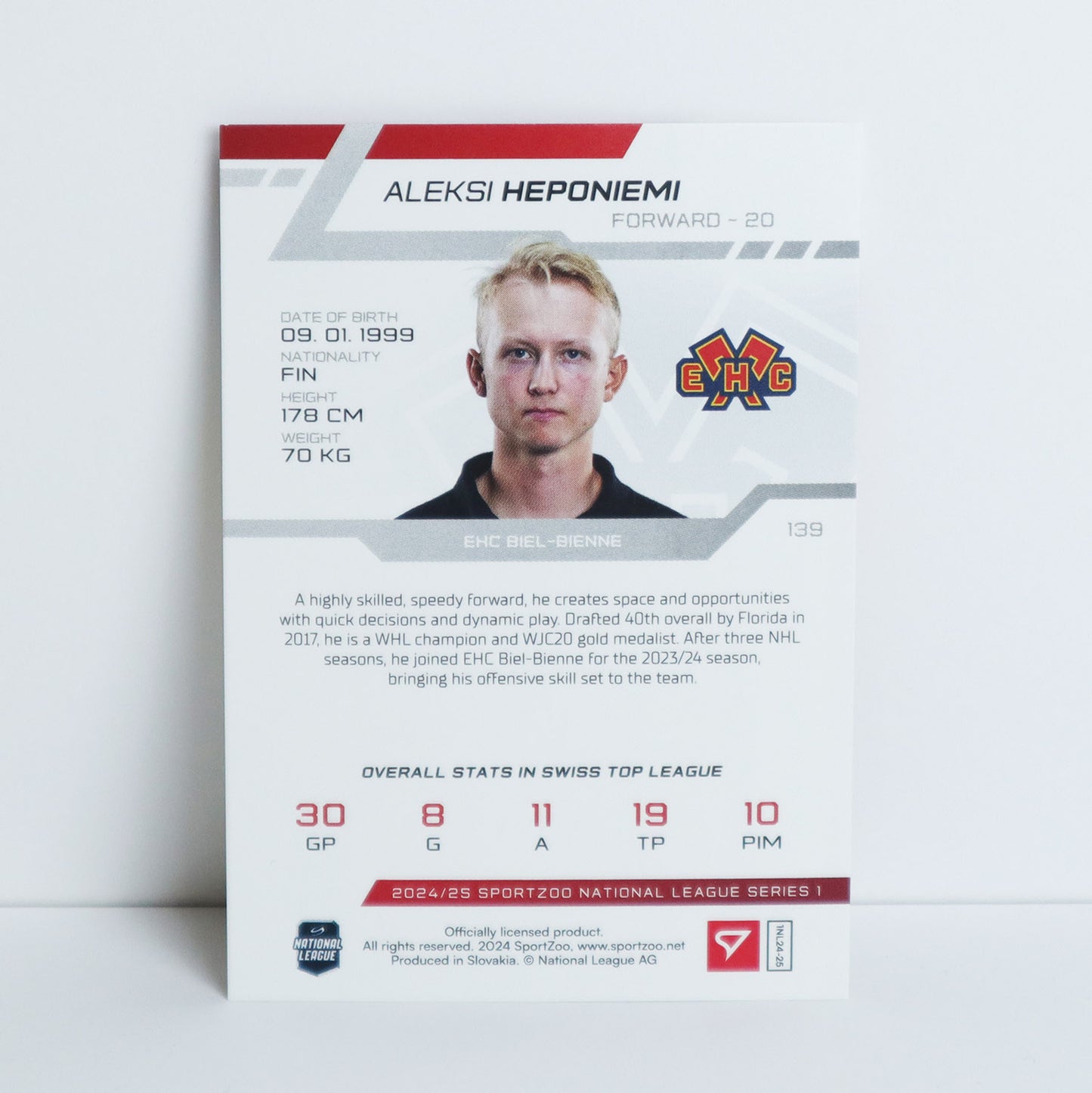 139 - EHCB - ALEKSI HEPONIEMI - BASE SET