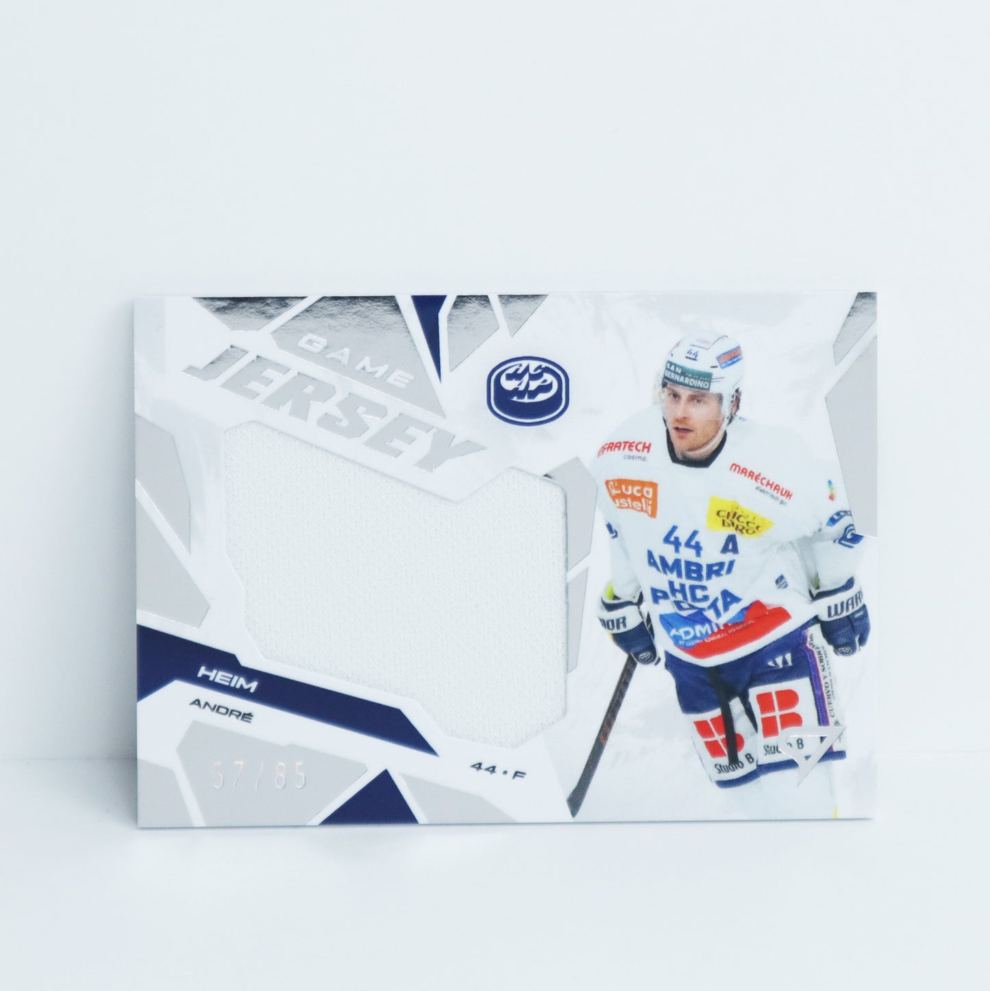 GJ-AH - HCAP - ANDRE HEIM - GAME JERSEY SILVER - 57/85