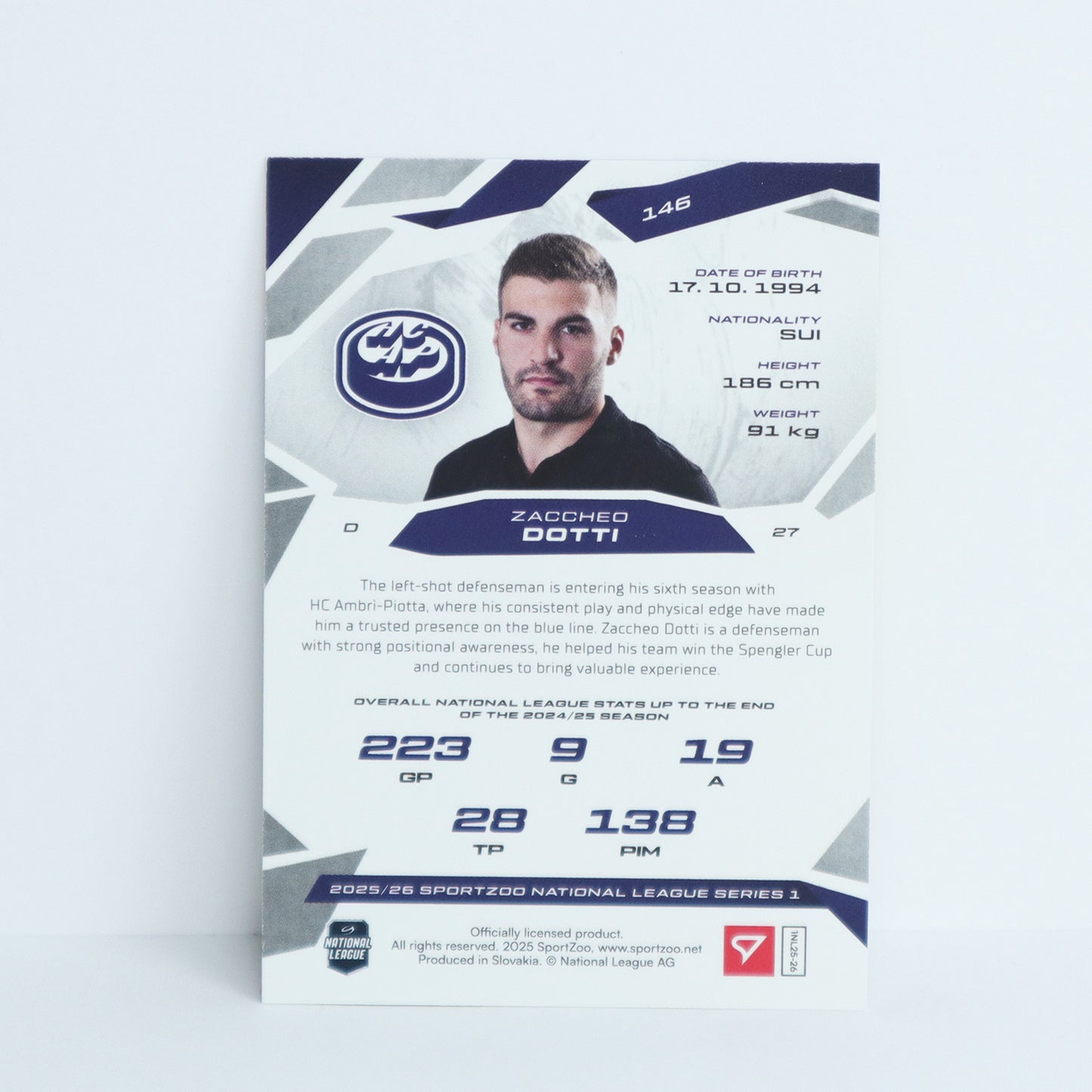 146 - HCAP - ZACCHEO DOTTI - BASE BLUE