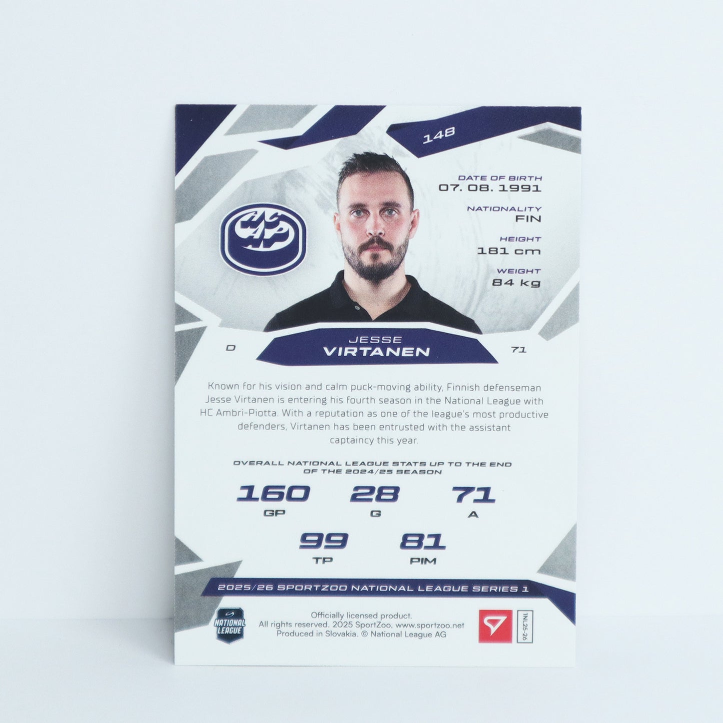 148 - HCAP - JESSE VIRTANEN - BASE SET