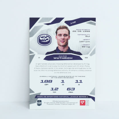 149 - HCAP - DARIO WUTHRICH - BASE GOLD - 10/10