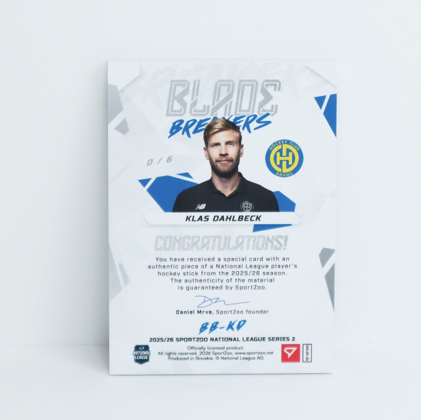 BB-KD - HCD - KLAS DAHLBECK - BLADE BREAKERS SILVER - 19/20