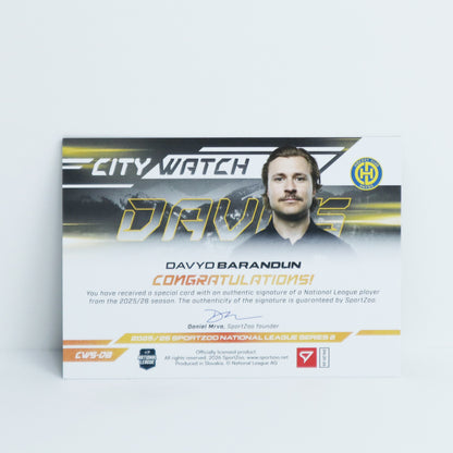 CWS-DB - HCD - DAVYD BARANDUN - CITY WATCH GOLD AUTO - 19/35