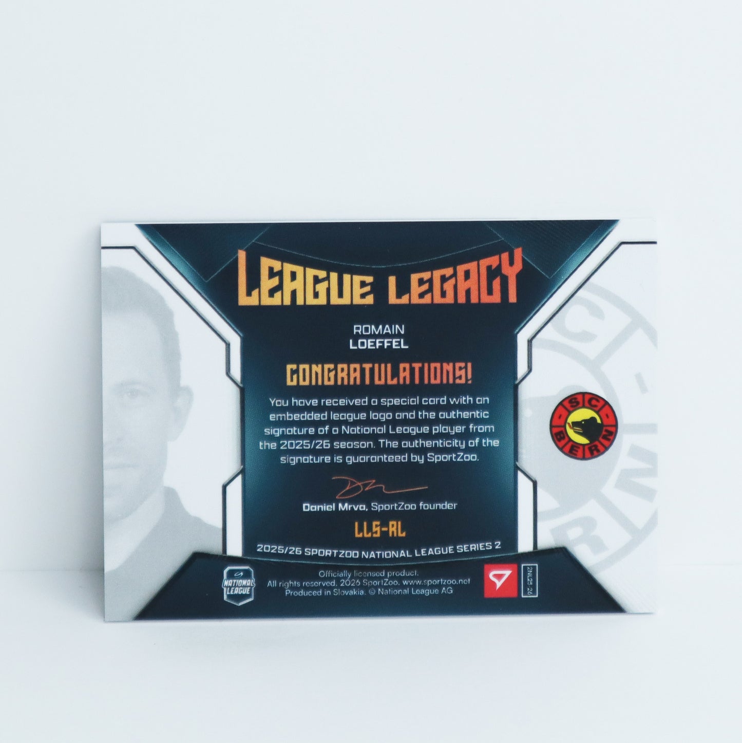 LLS-RL - SCB - ROMAIN LOEFFEL - LEAGUE LEGACY GOLD AUTO - 6/9
