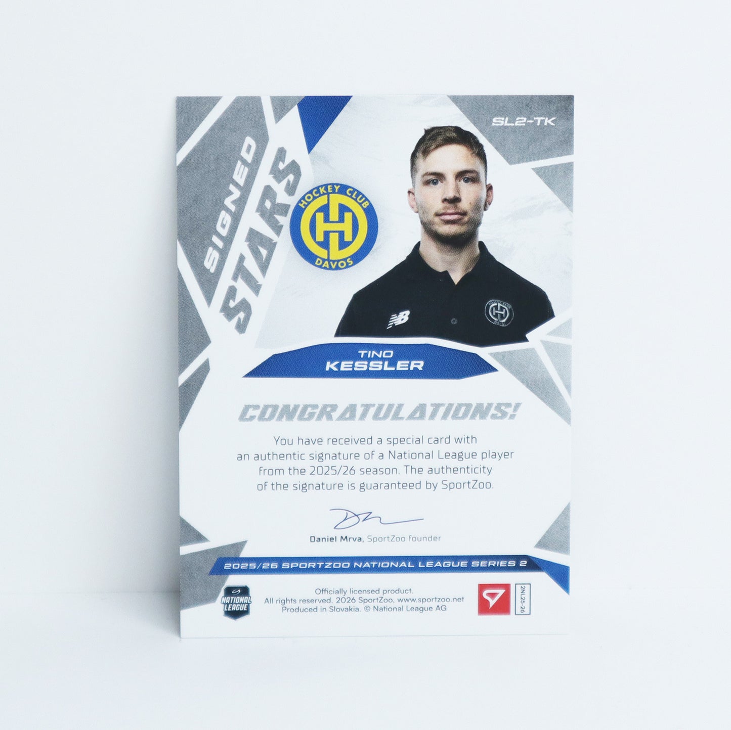 SL2-TK - HCD - TINO KESSLER - SIGNED STARS LEVEL 2 - 24/69