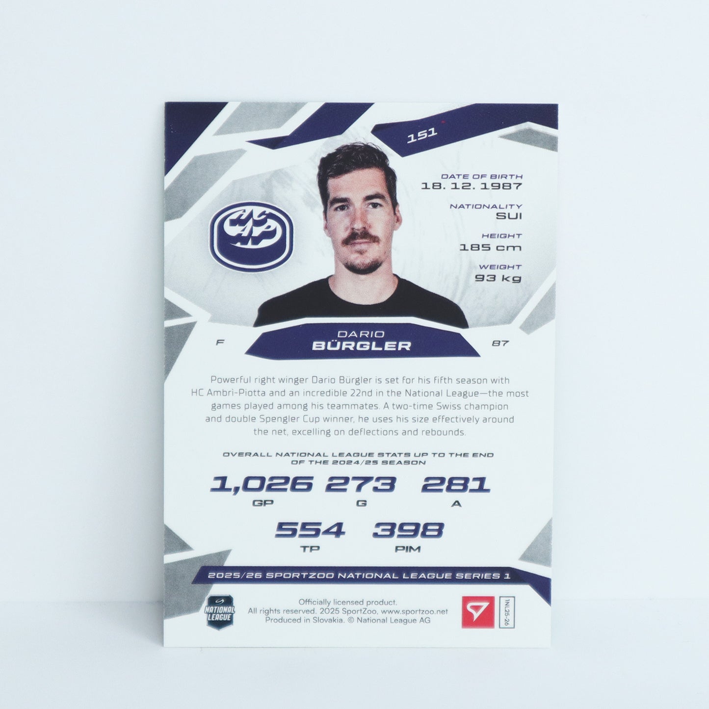 151 - HCAP - DARIO BURGLER - BASE GREEN - 15/30