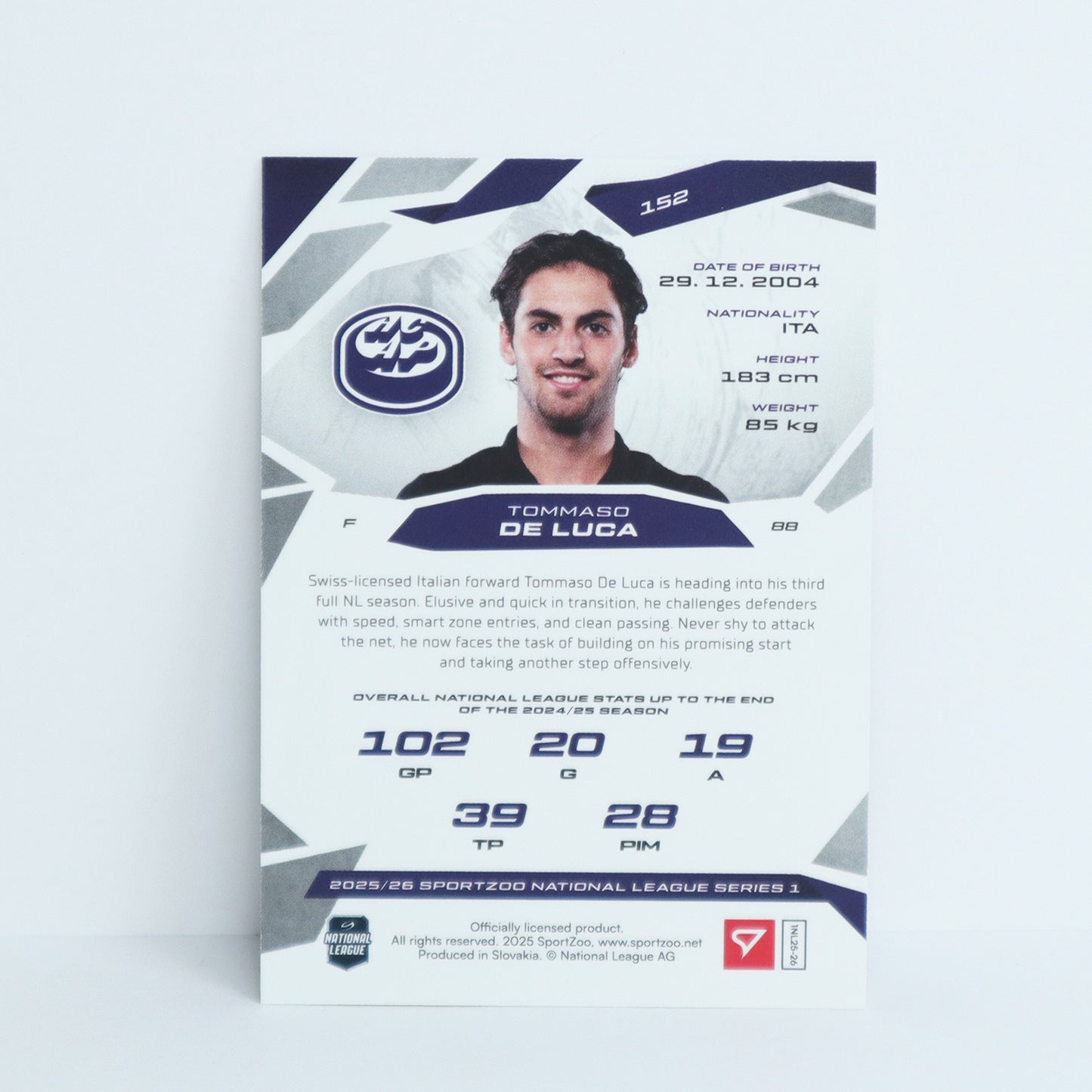 152 - HCAP - TOMMASO DE LUCA - BASE BLUE