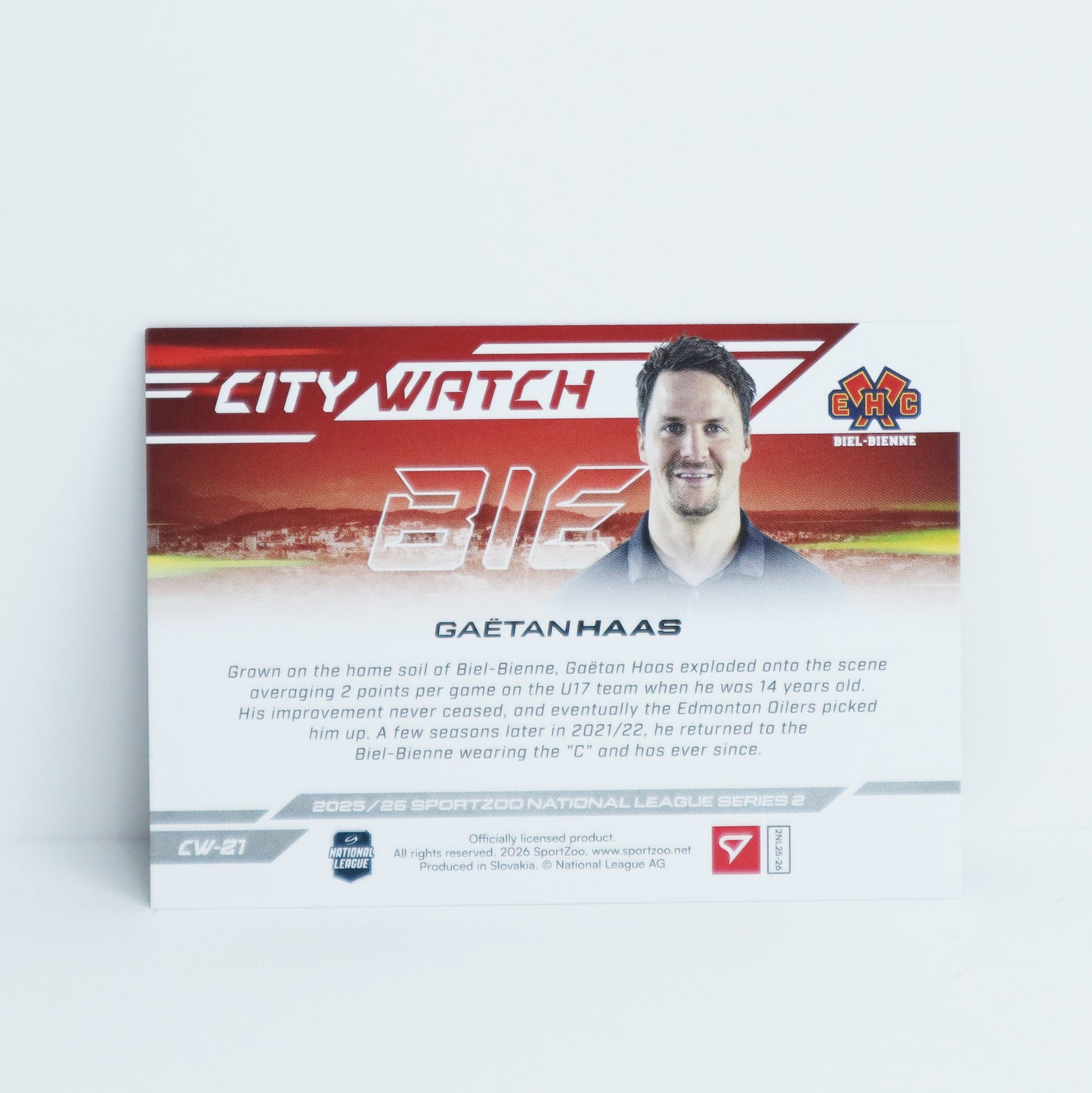 CW-21 - EHCB - GAETAN HAAS - CITY WATCH COPPER - 73/95