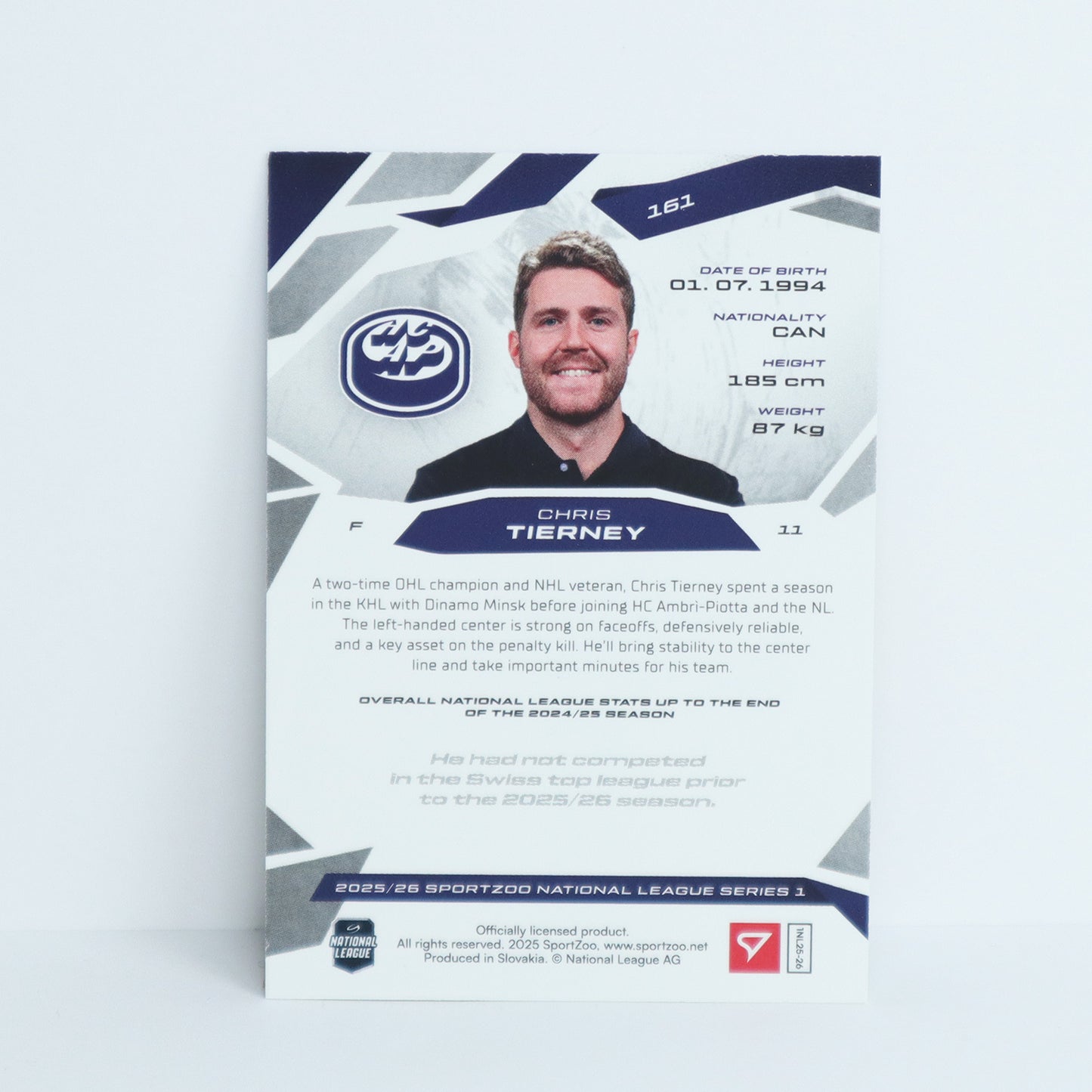 161 - HCAP - CHRIS TIERNEY - BASE SET