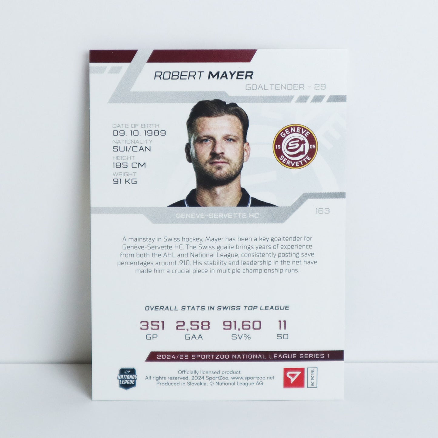 163 - GSHC - ROBERT MAYER - BASE SET