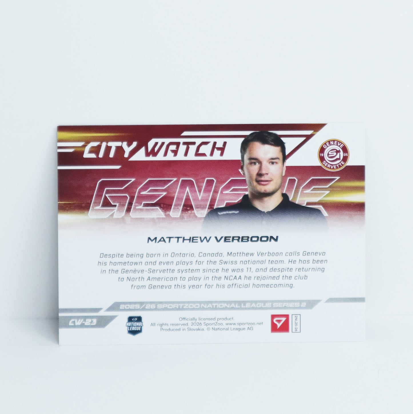 CW-23 - GSHC - MATTHEW VERBOON - CITY WATCH COPPER - 49/95
