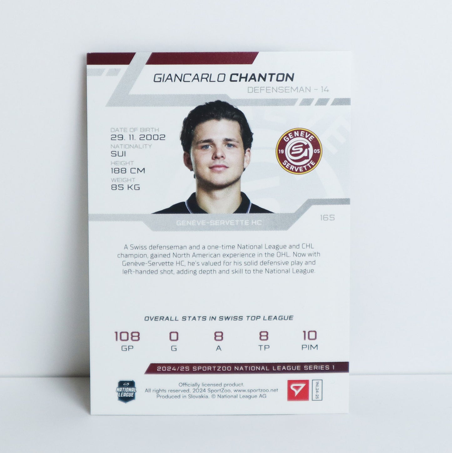 165 - GSHC - G. CHANTON - BASE SET