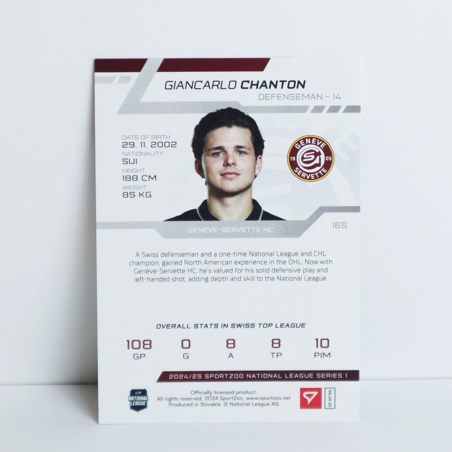 165 - GSHC - G. CHANTON - BASE GREEN