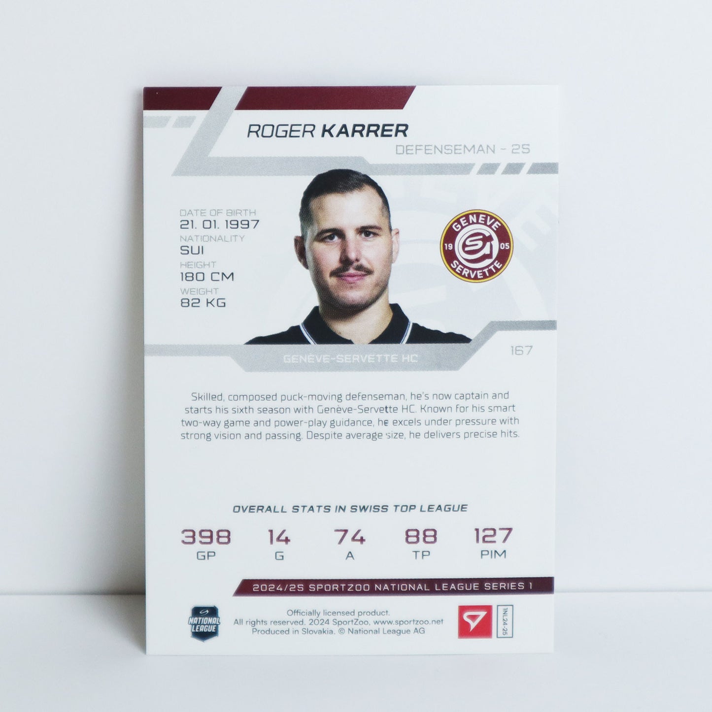 167 - GSHC - ROGER KARRER - BASE SET