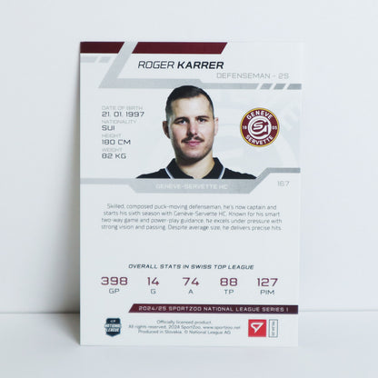 167 - GSHC - ROGER KARRER - BASE BLUE - 06/30