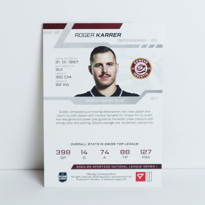 167 - GSHC - ROGER KARRER - BASE RED - 18/20