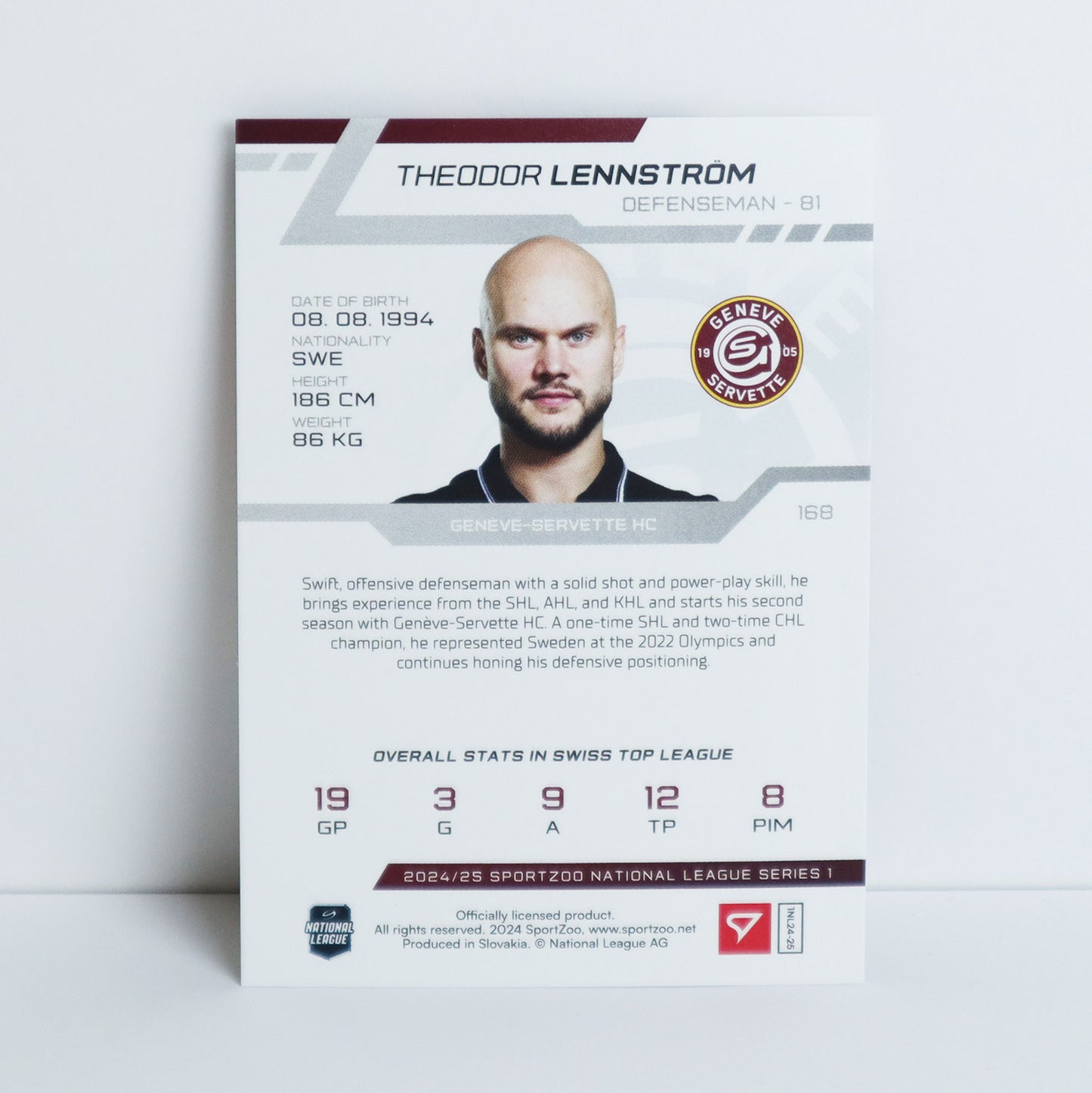 168 - GSHC - T. LENNSTROM - BASE SET