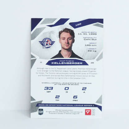 168 - SCRJ - MATTHEW KELLENBERGER - BASE SET