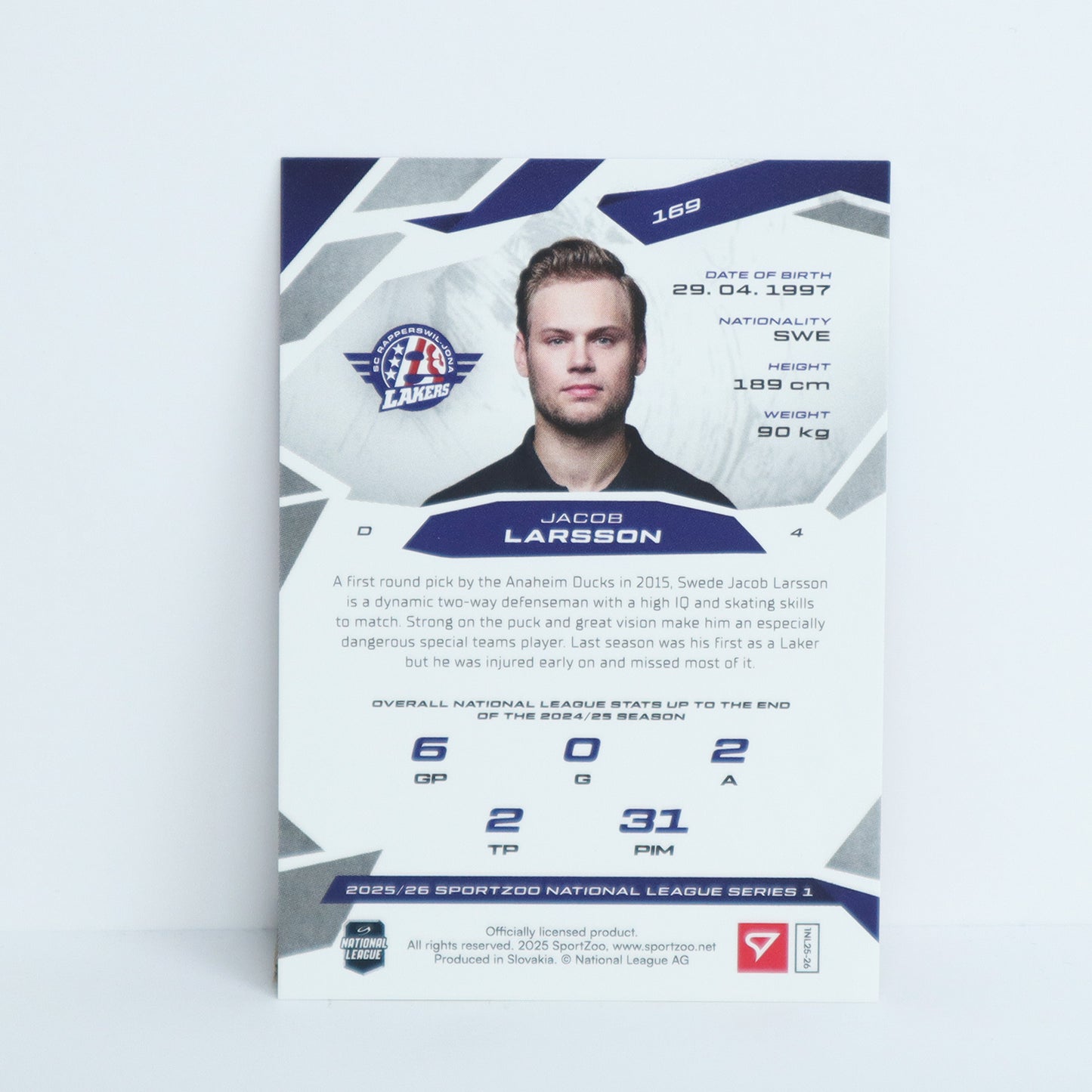 169 - SCRJ - JACOB LARSSON - BASE RED - 04/20