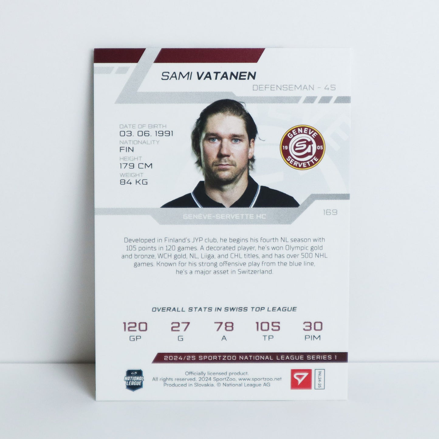 169 - GSHC - SAMI VATANEN - BASE RED - 05/20