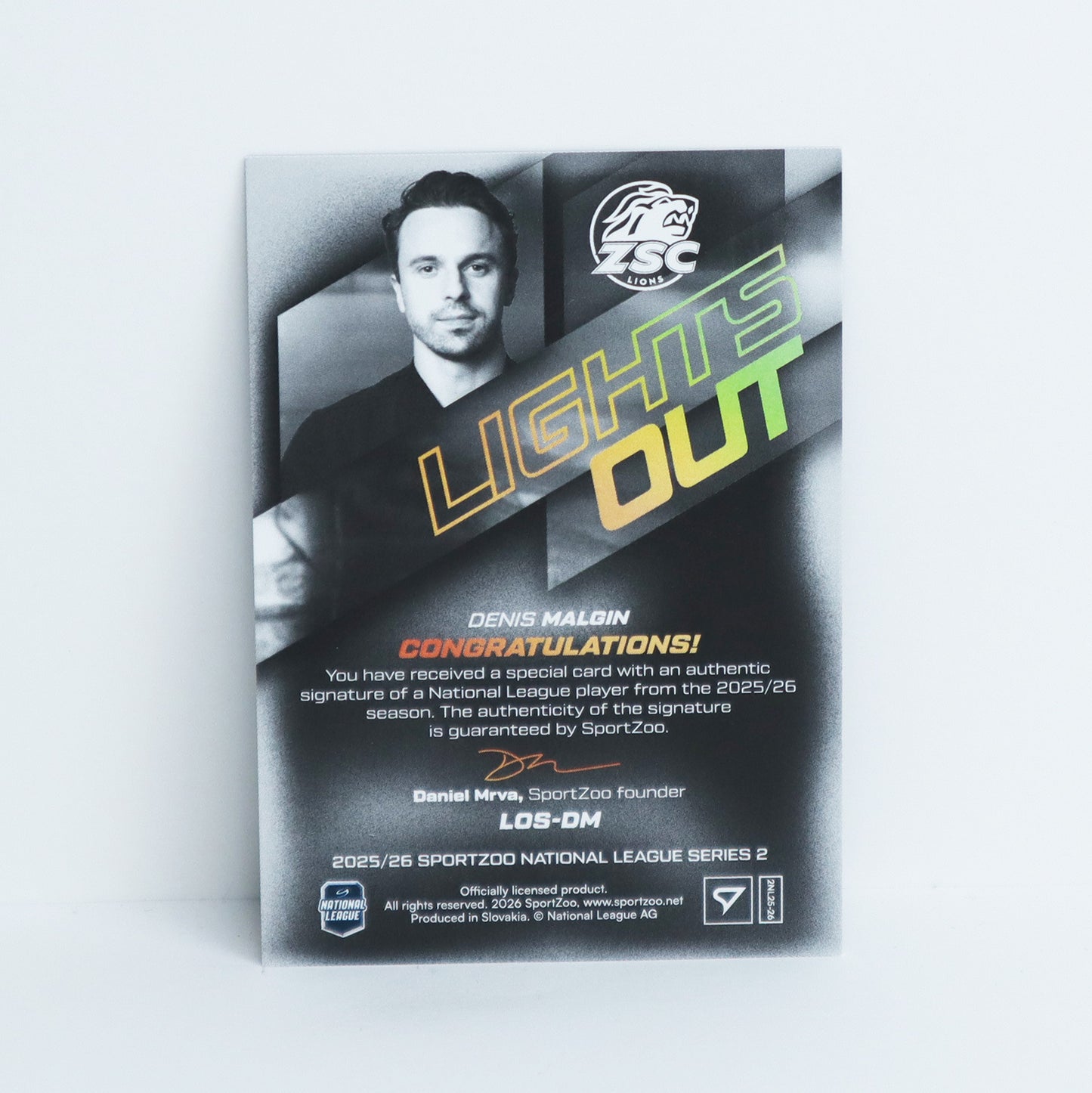 LOS-DM - ZSC - DENIS MALGIN - LIGHTS OUT GOLD AUTO - 55/60
