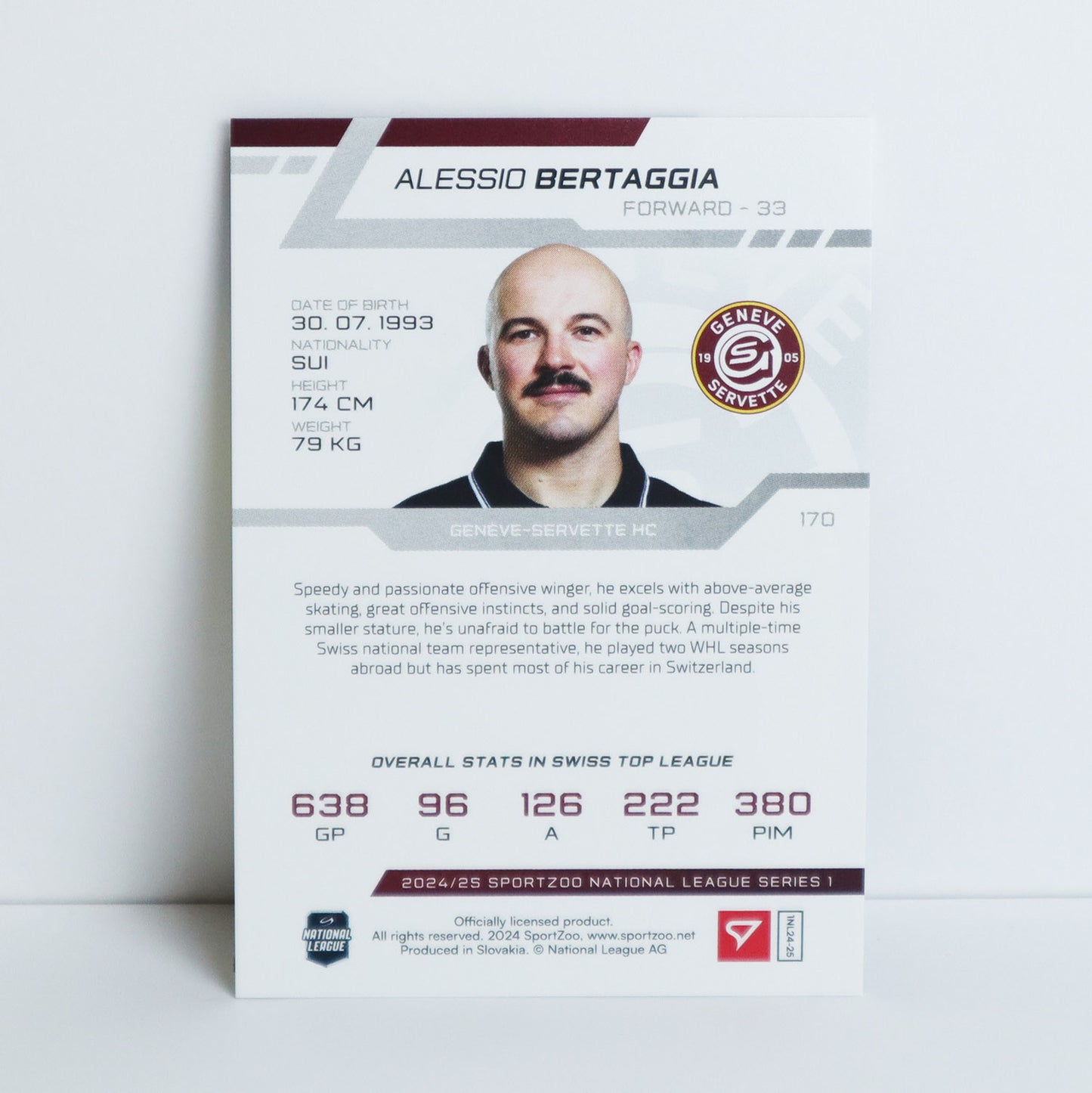 170 - GSHC - ALESSIO BERTAGGIA - BASE BLUE - 19/30