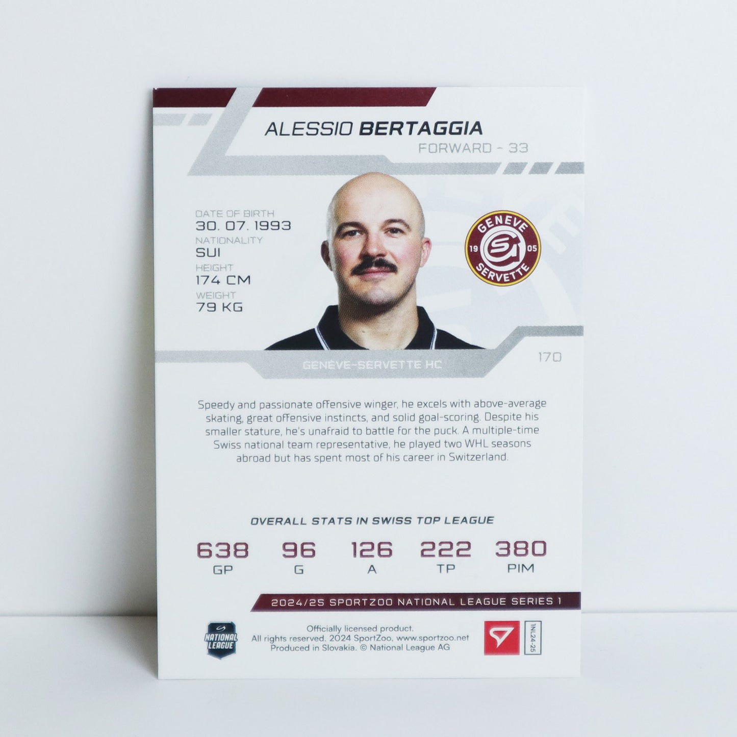 170 - GSHC - ALESSIO BERTAGGIA - BASE GOLD - 06/10