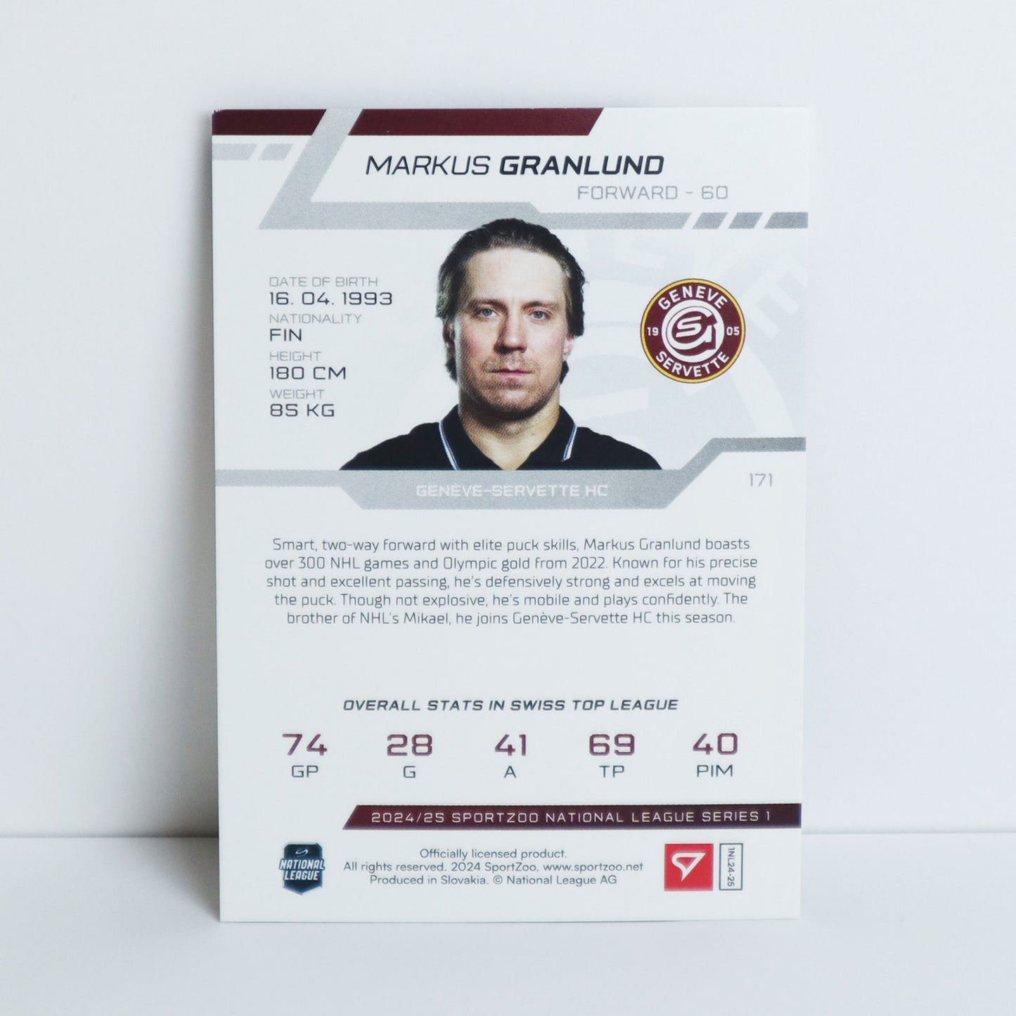 171 - GSHC - MARKUS GRANLUND - BASE SET