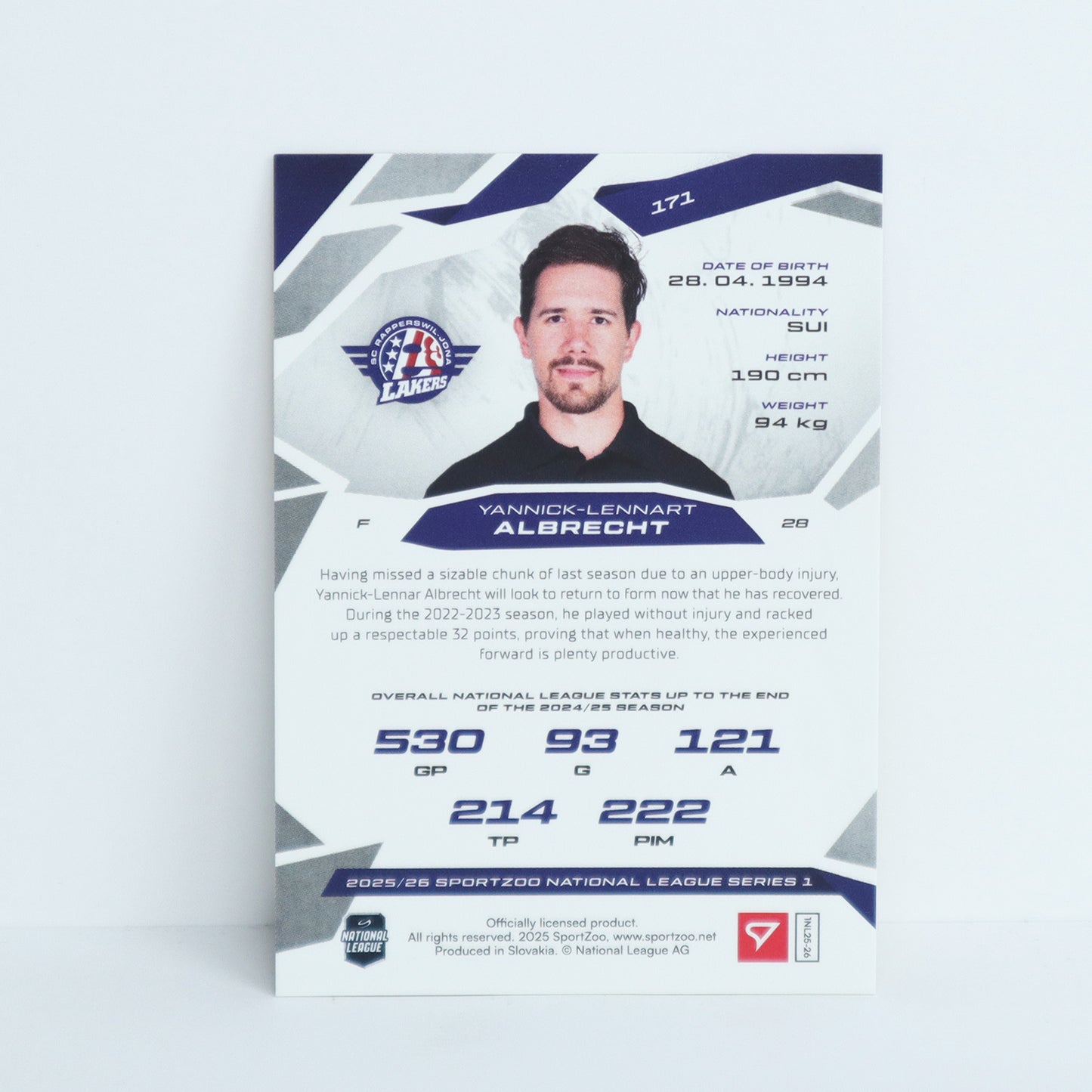 171 - SCRJ - YANNICK-LENNART ALBRECHT - BASE GOLD - 02/10