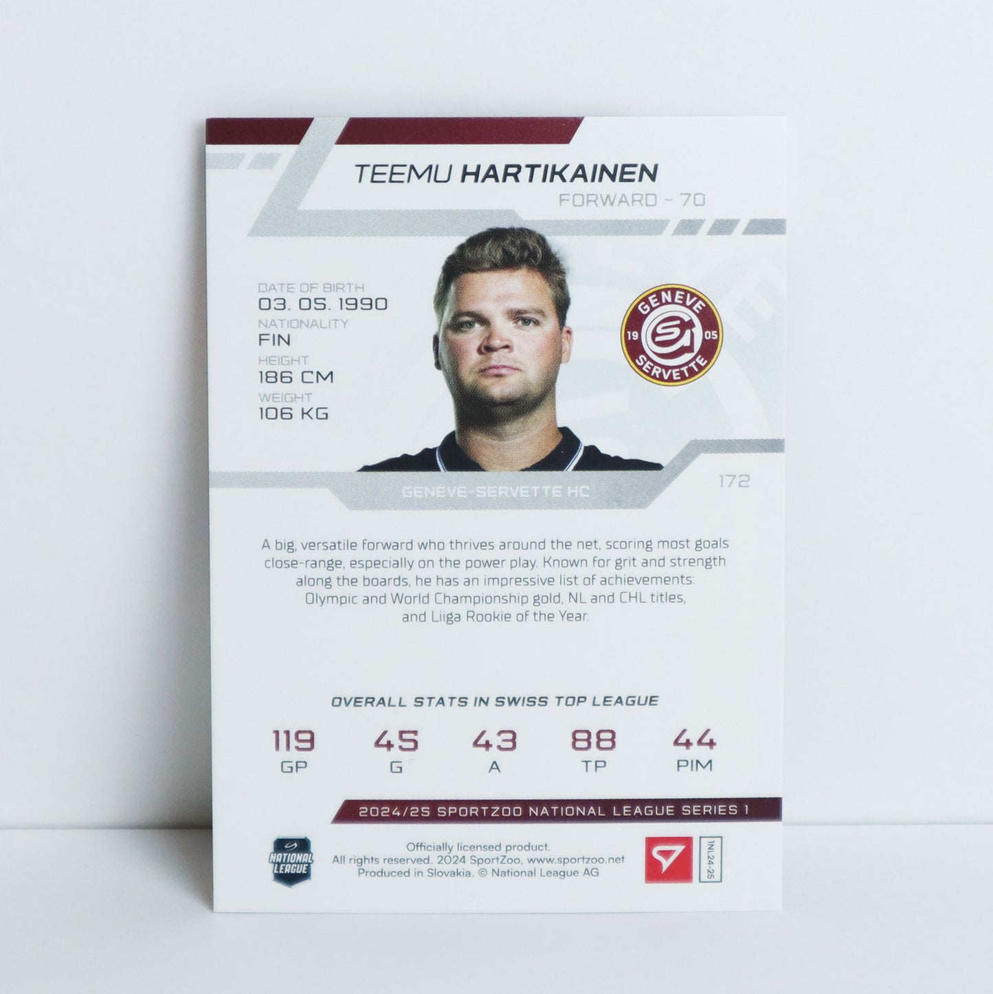 172 - GSHC - T. HARTIKAINEN - BASE SET